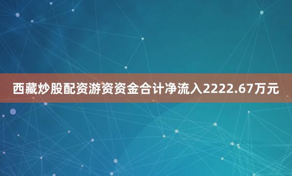 西藏炒股配资游资资金合计净流入2222.67万元