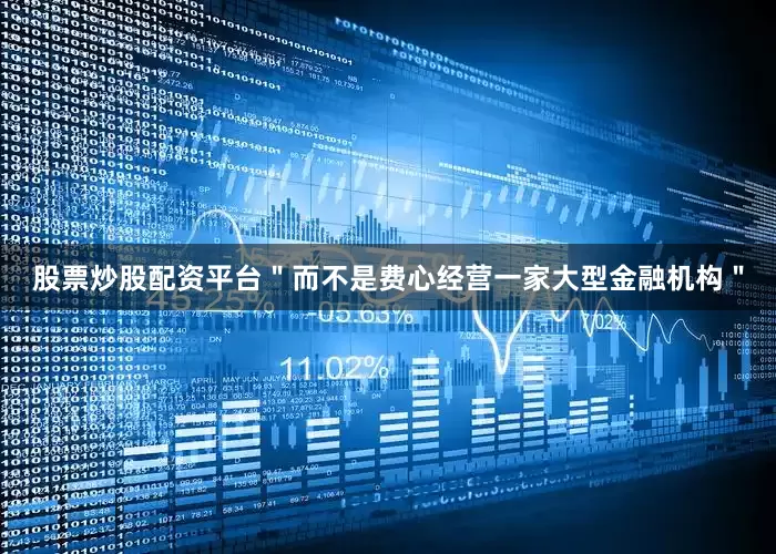 股票炒股配资平台＂而不是费心经营一家大型金融机构＂